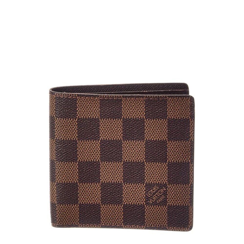 Louis Vuitton Brown Damier Ebene Marco Wallet (Authentic Pre-Loved)